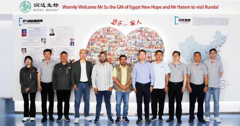 共促生长 共赢未来||热烈接待新希望埃及有限公司贵宾莅临尊龙凯时生物旅行考察！